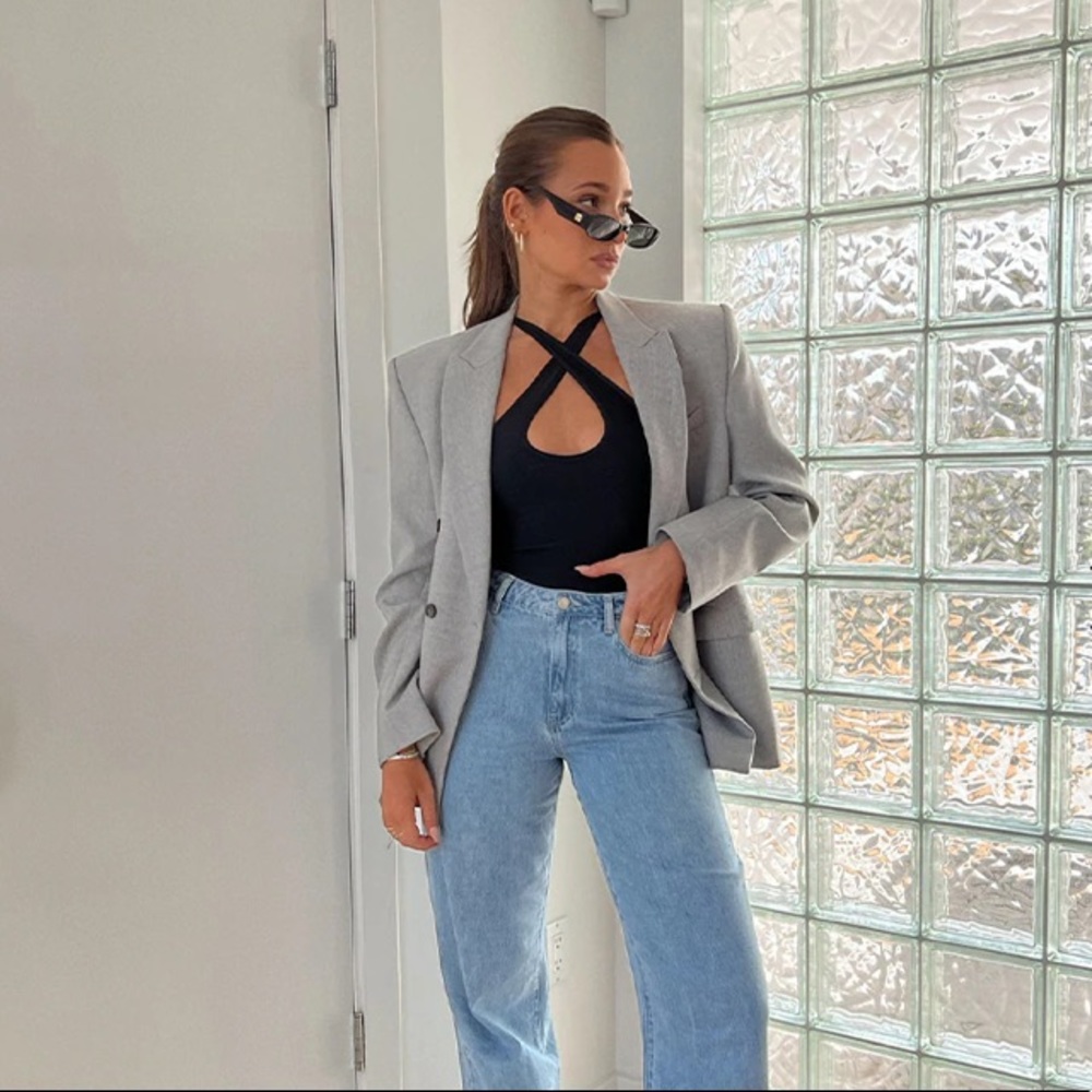 WeWoreWhat Asymmetrical Bodysuit